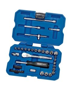 40 Piece Quarter Inch Square Drive MM AF Combined Socket Set