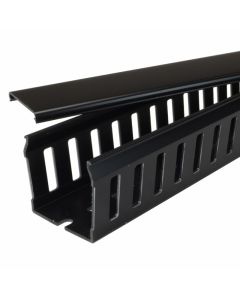 Betaduct Closed Slot Trunking Black 100mm W x 50mm H