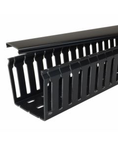 Betaduct Open Slot Trunking Black 100mm W x 75mm H