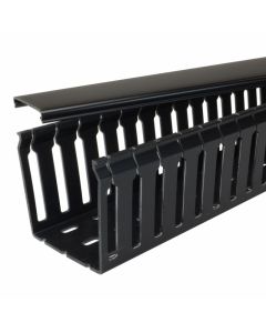Betaduct Open Slot Trunking Black 125mm W x 75mm H