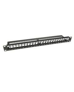 Fusion 24 Port Unloaded Keystone 1U Patch Panel