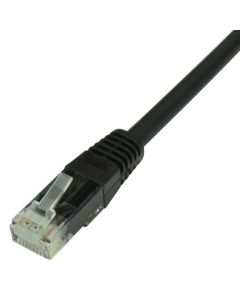 Fusion Cat 5e LS0H Black  Patch Lead 1m Pack Of 10