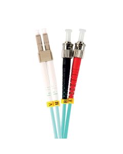 Fusion LC-ST Multimode Duplex Fibre Patch Cord OM3 50/125um 5m