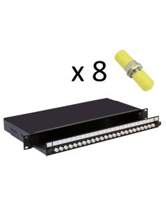 Fusion Sliding Patch Panel ST Singlemode - 8 Adaptor