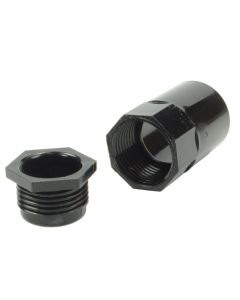 Round PVC Conduit Black 20mm Back Box Adaptor MAB2BK