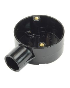 Round PVC Conduit Black 20mm Terminal Box 2MRB2BK