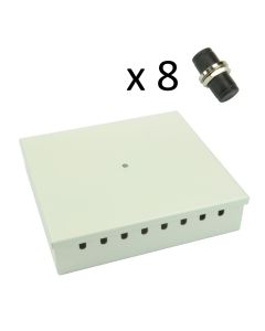 Tamperproof Fibre Wall Box FC Multimode 8 Adaptor