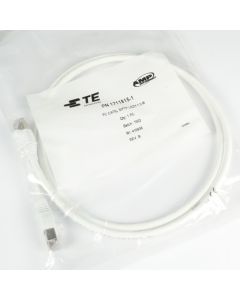 TE Connectivity Cat 6A S-FTP 1m LSZH White Patch Lead