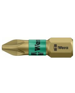 Wera TH Torsion Pozidrive No.1 25mm Insert Bit Pk2