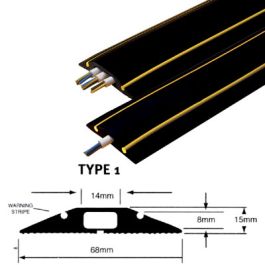 Powertel Telecom & Trade - Hazard Control Cable Protector Type 1 3m Bk